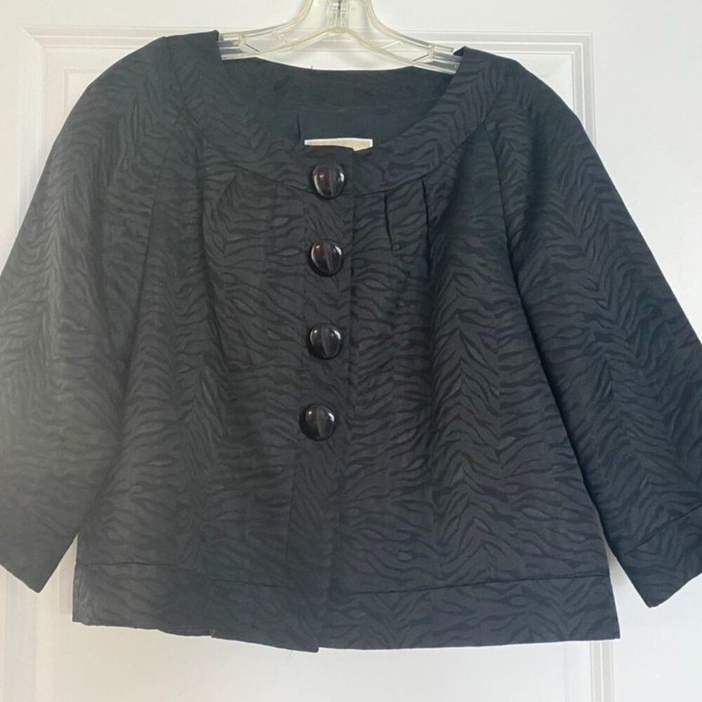 Beautiful MICHAEL KORS Light Black Swing Dress Jacket Medium